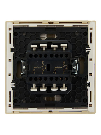 Фортепиано ваниль переключатель 2кл с подсветкой скрытая 10А IP20 