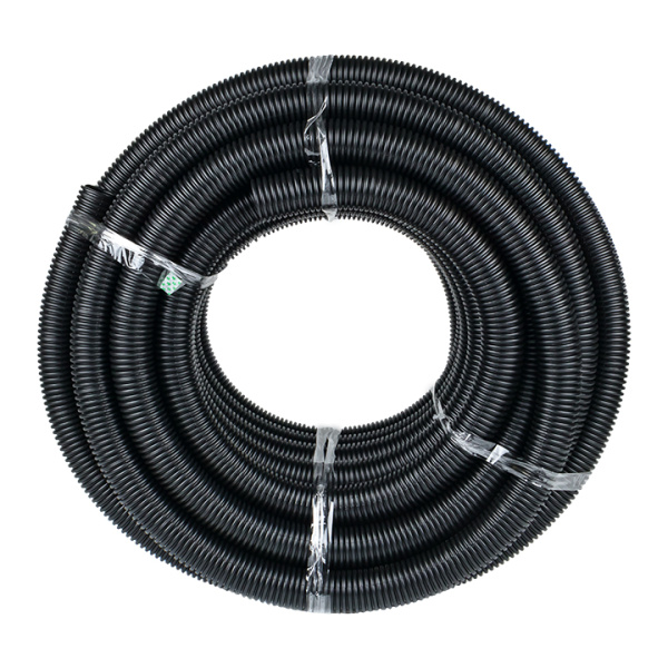 Труба гофра 50мм ПНД легкая 20м EKF черный с протяжкой 