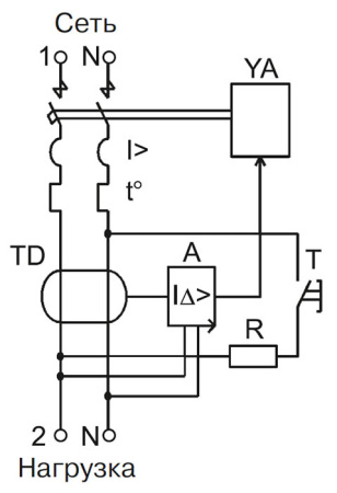 Дифавтомат 2Р 32А C 100мА 4,5кА АД12 3мод IEK
