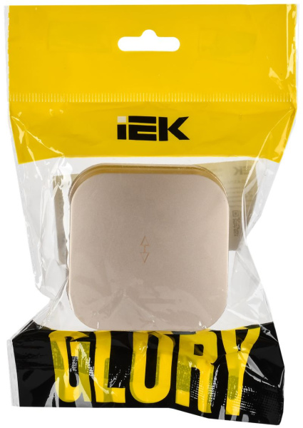 Глори шампань переключатель 1кл открытая 10А IP20 