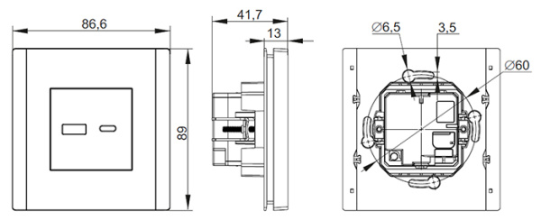 Фортепиано белый механизм USB A+C скрытая 2-ая 