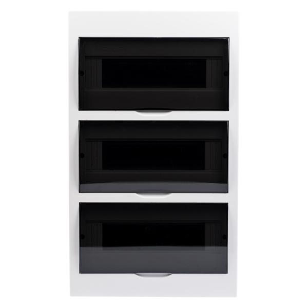 Бокс 36мод навесной белый черная прозрачная дверь IP41 PROXIMA EKF