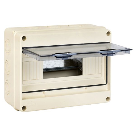 Бокс 12мод навесной серый прозрачная дверь IP65 ЩРН-ПГ EKF 