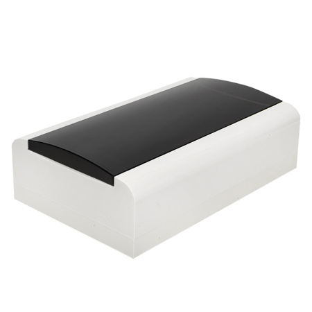 Бокс 15мод навесной белый черная прозрачная дверь IP41 SlimBox EKF