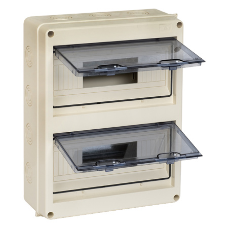 Бокс 24мод навесной белый белая дверь IP65 PROxima EKF