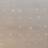 Гирлянда занавес 2*1,5м теплый белый 150свд соединяемая IP44 прозрачный провод мерцание (до 8мод)