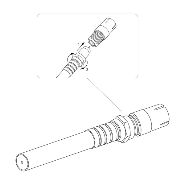 Переход F(гнездо)-TV(гнездо) серебро 100шт
