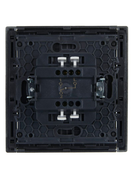 Фортепиано сталь переключатель 1кл скрытая 10А IP20 