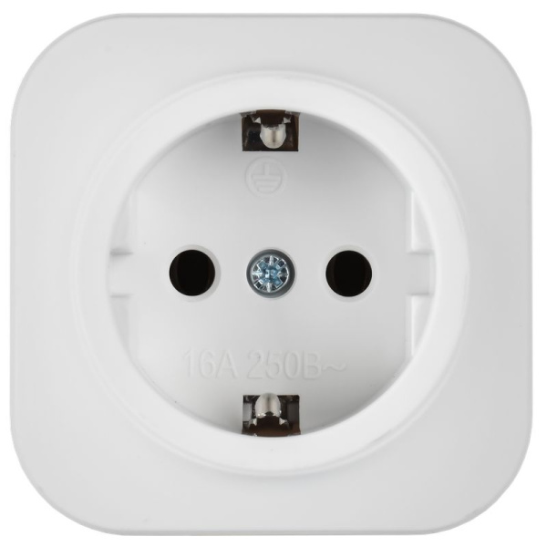 GLORY Роз. с з/к без з/ш о/у 16А РС20-3-ХБм бел. м. IEK