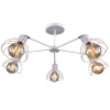 Светильник потолочный (люстра) 5*60Вт E27 белый/хром Нубия
