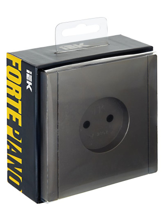 Фортепиано сталь розетка скрытая 1-мест IP20 