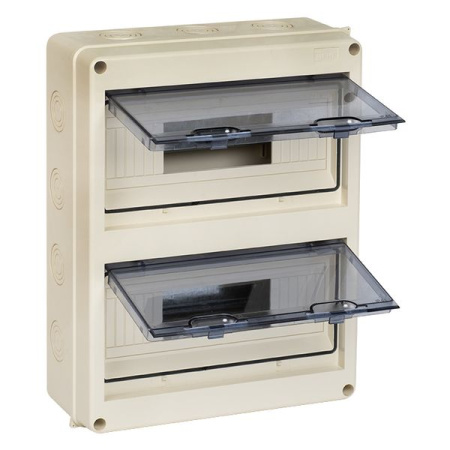 Бокс 24мод навесной белый белая дверь IP65 PROxima EKF