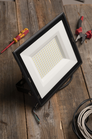 Прожектор свд 150Вт 6500К 12000лм черный IP65 110° Luma EKF 