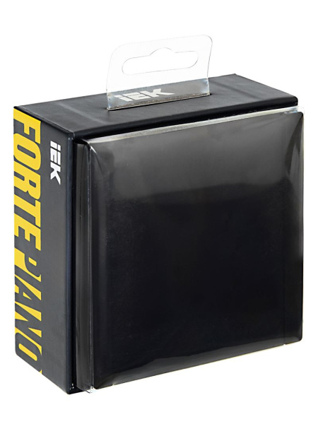 Фортепиано черный выключатель 1кл скрытая 10А IP20 