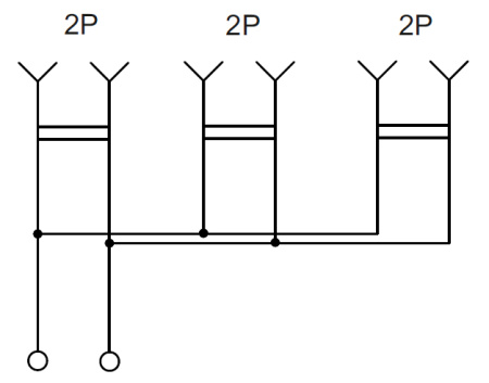 Глори сталь розетка открытая 3-мест IP20 
