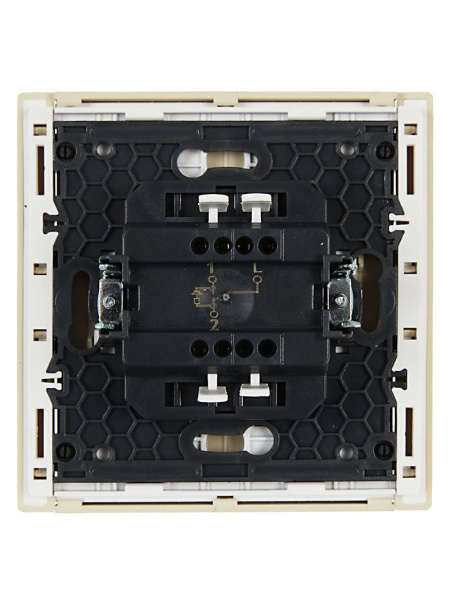 Фортепиано ваниль переключатель 1кл с подсветкой скрытая 10А IP20 